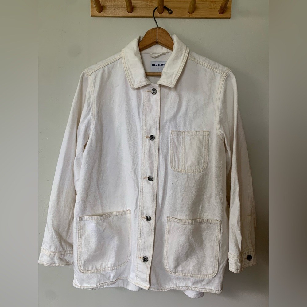 Cream Chore Jacket. Only worn a couple of times